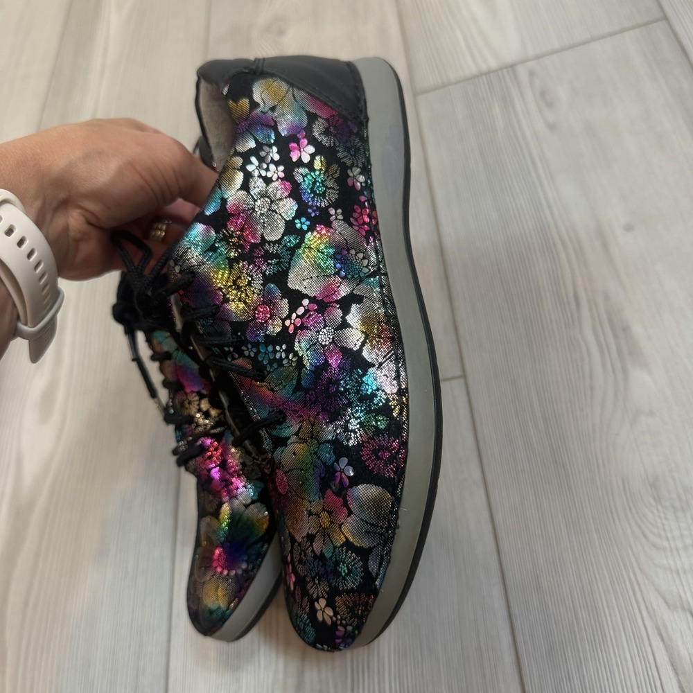 NEW Alegria Essence Liberty Love Colorful Leather Lace Up Shoes EU 37 US 7 7.5 - Picture 7 of 14